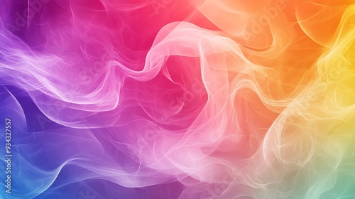 Wallpaper Mural Abstract colorful smoke background with flowing lines and soft transitions. Torontodigital.ca