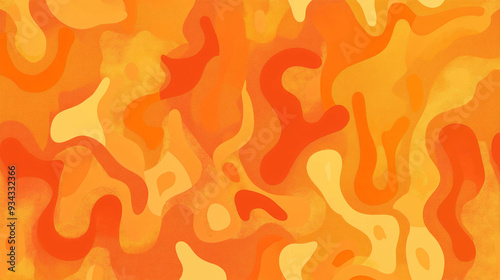 Abstract background including orange color, Generative AI.