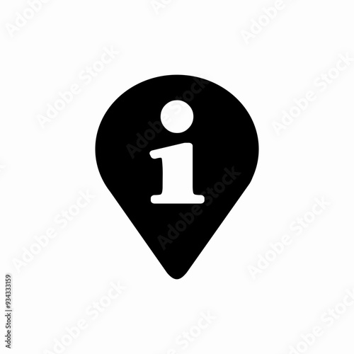 information point pin icon sign