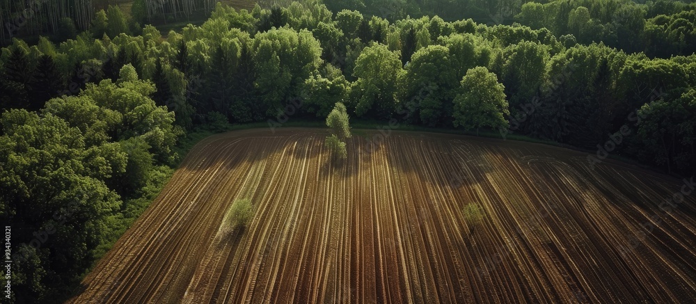 Spring The Plowed Field The Woods Shooting At The Drone Spring The Plowed Field The Woods Shooting At The Drone