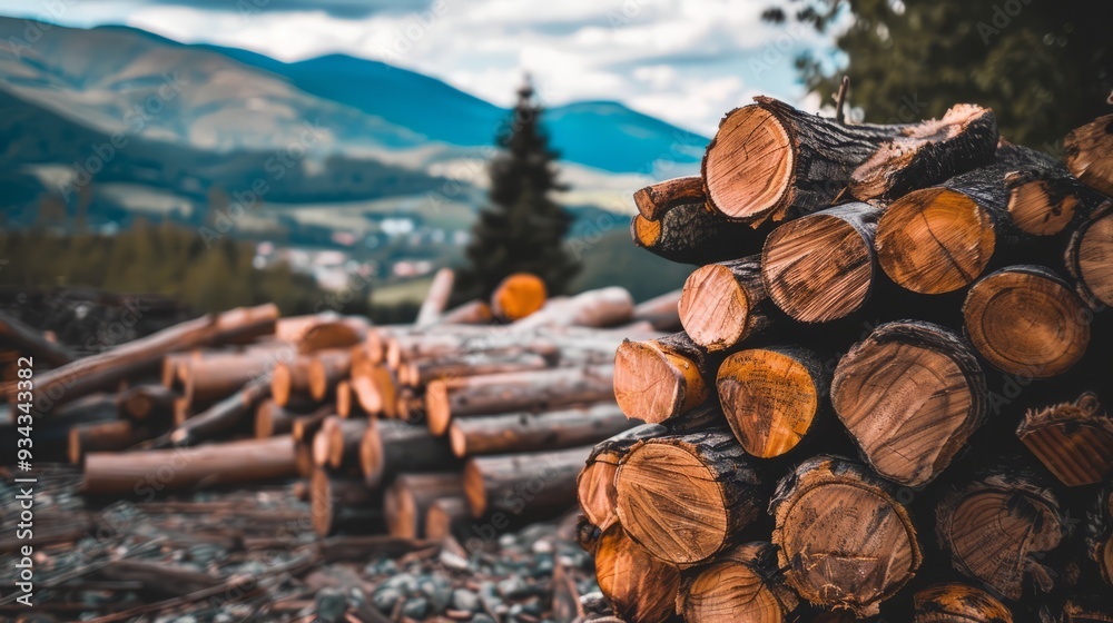 a pile of wood that has been cut in half a pile of wood that has been cut in half
