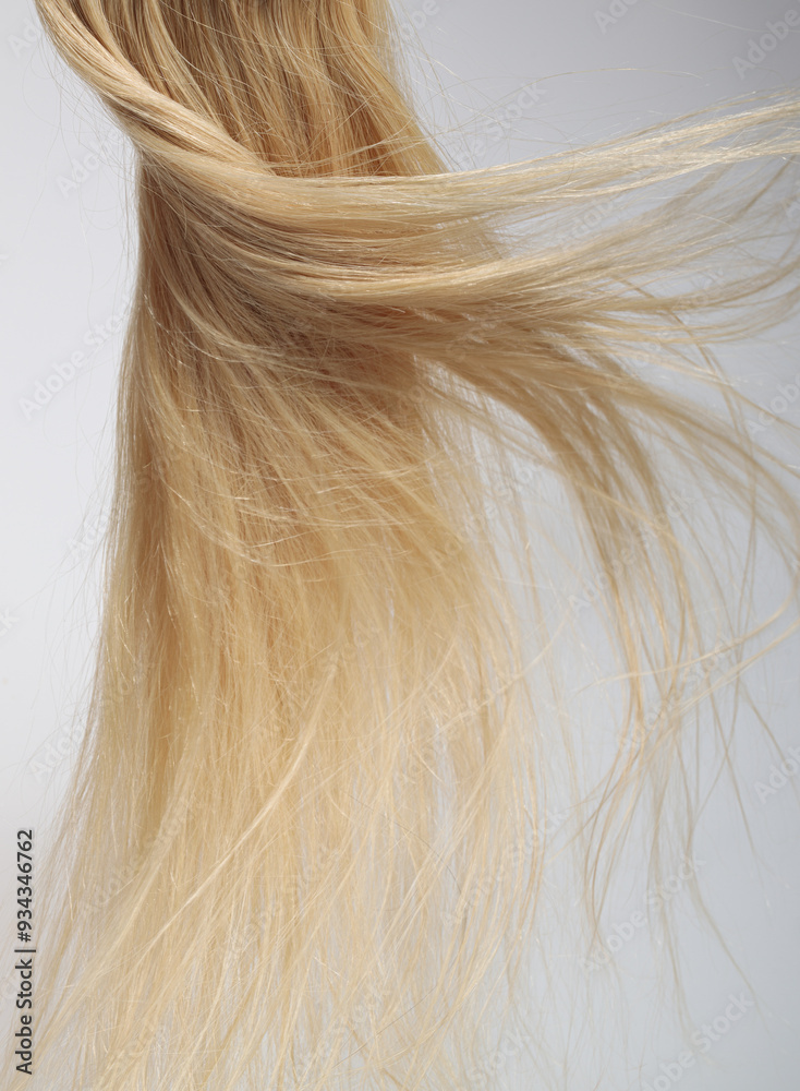 Naklejka premium blond hair extension flying 
