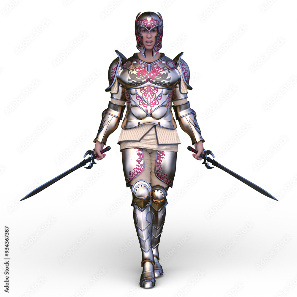 Obraz premium 騎士 3DCGレンダリング