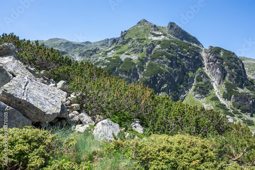 Landscape of Rila Mountain near Malyovitsa peak, Bulgaria photo