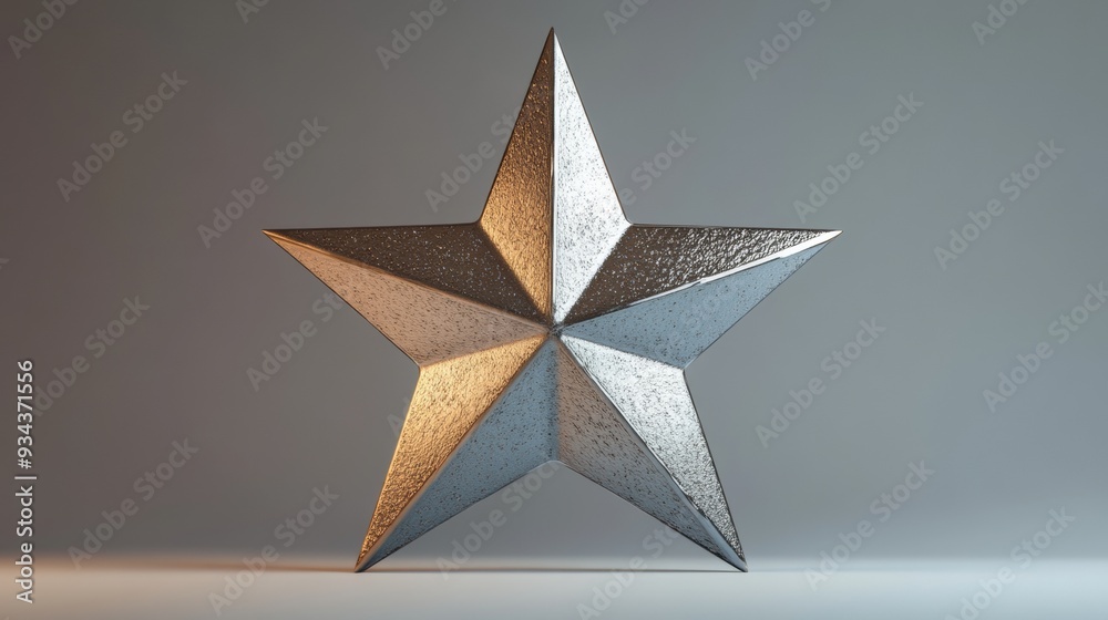 A silver star with a gold center A silver star with a gold center