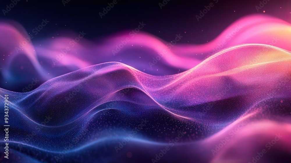 Gradient-enhanced digital wave patterns in an abstract design photo Gradient-enhanced digital wave patterns in an abstract design photo