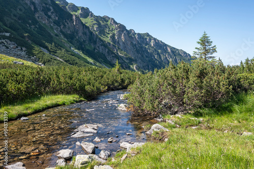 Landscape of Rila Mountain near Malyovitsa peak, Bulgaria photo