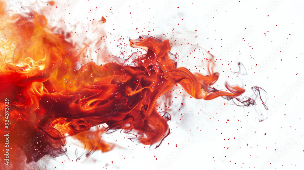 Fire isolated on white background Fire isolated on white background