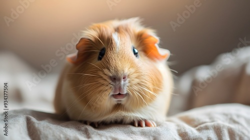 A Scandinavian style representation of a guinea pig AI generated illustration