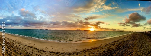 Sunset Panorama Ocean