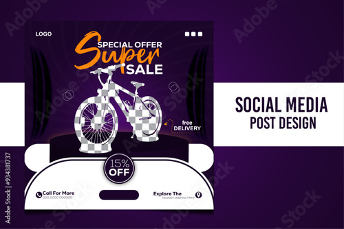 Motorcycle social media post design .New Motorcycle social media post sale Social media and Bike social media post and bike service template .social media post and bike service template design. bike