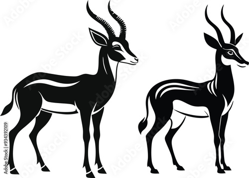 springbok vector art illustration vector illustration 