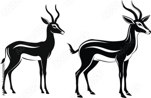 springbok vector art illustration vector illustration 