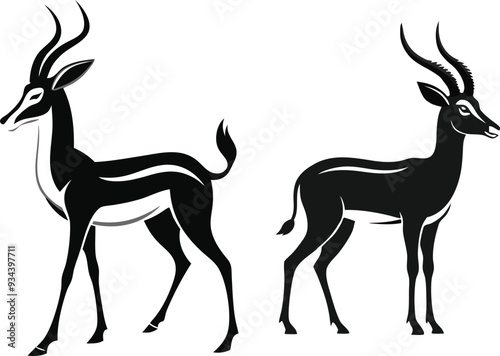 springbok vector art illustration vector illustration 