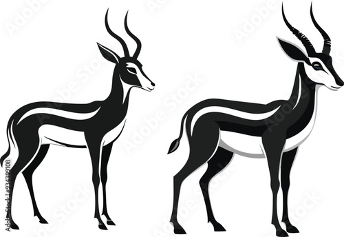springbok vector art illustration vector illustration 