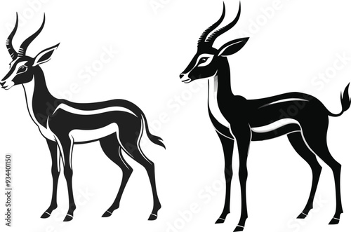 springbok vector art illustration vector illustration 
