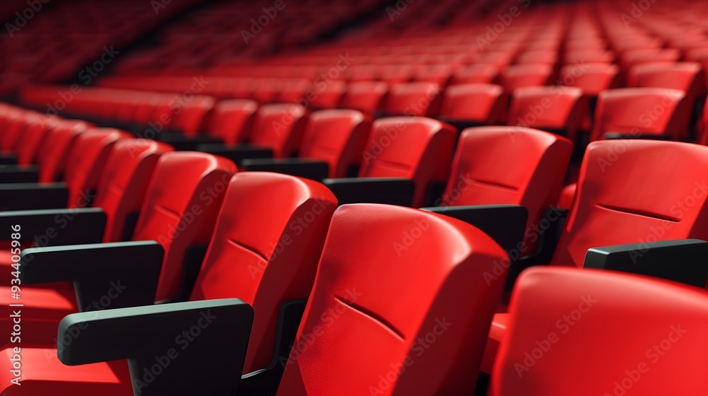 Naklejka premium A simplistic representation of VIP seats at a discounted rate AI generated illustration