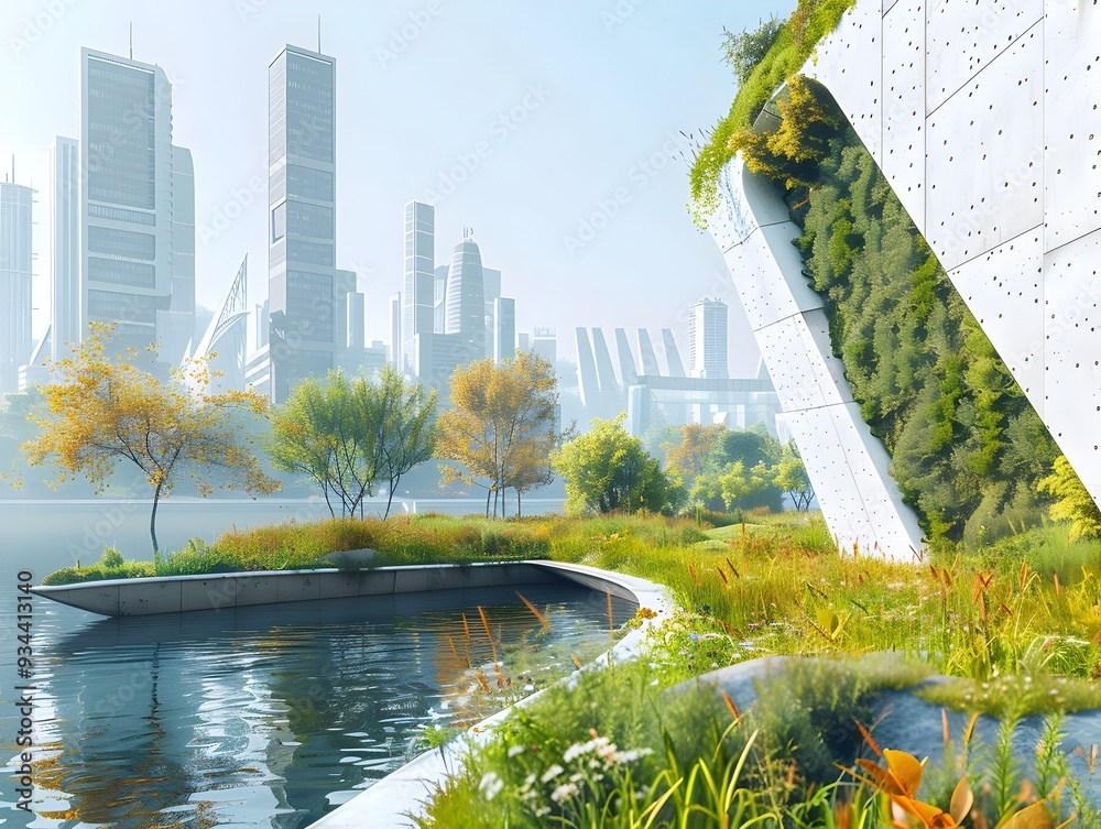 Foto de Sustainable Urban Water Management A Futuristic Architectural ...