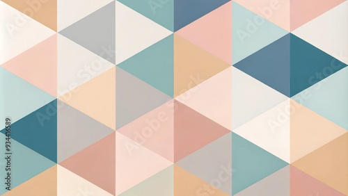 Minimalist Geometric Patterns in Pastel Colors for Modern Design, Backgrounds, and Wall Art