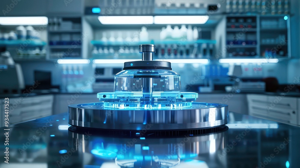 A close-up of a metal machine with a glass dome, revealing intricate gears and a metal rod. A close-up of a metal machine with a glass dome, revealing intricate gears and a metal rod.