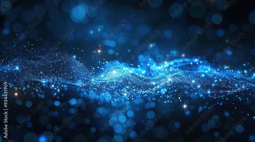 Abstract Blue Glitter Background Abstract Blue Glitter Background