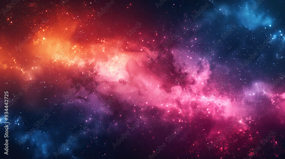 Naklejka premium Milkyway galaxy with space in background 