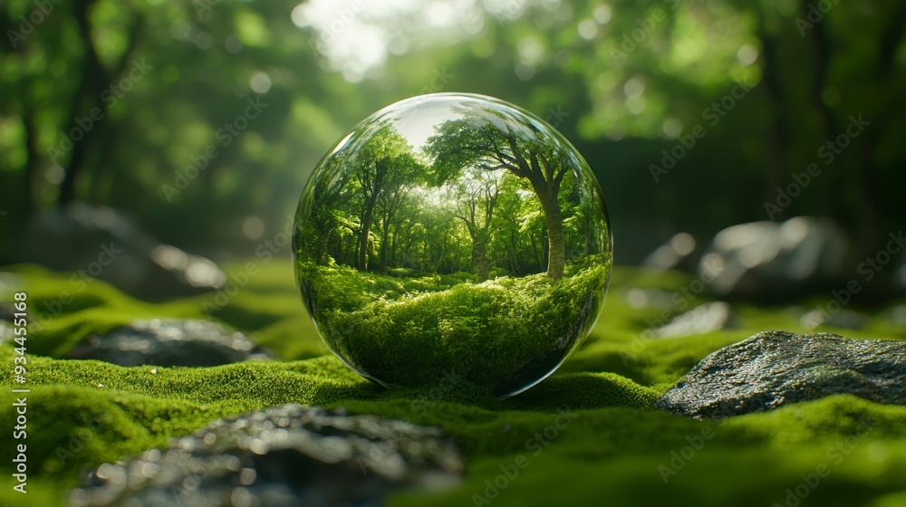 The hand holds the globe of the Earth with a growing tree, the concept of ecology and nature protection. The hand holds the globe of the Earth with a growing tree, the concept of ecology and nature protection.