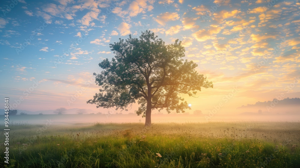 Obraz premium Free good morning scene wallpaper background photo