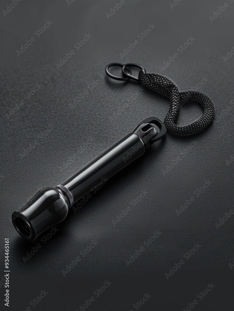 Training Whistle Mockup: A blank whistle template ready for sports brand logos and custom designs Training Whistle Mockup: A blank whistle template ready for sports brand logos and custom designs