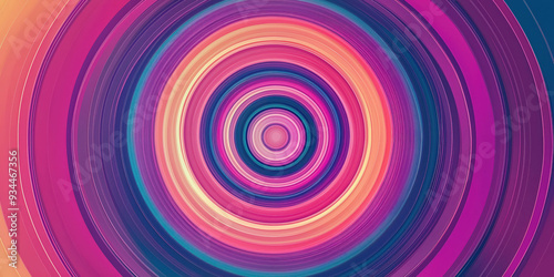 Colorful Abstract Circular Pattern with Vibrant Geometric Design