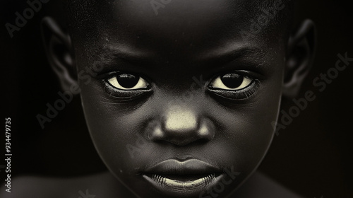 beautiful black eyed child