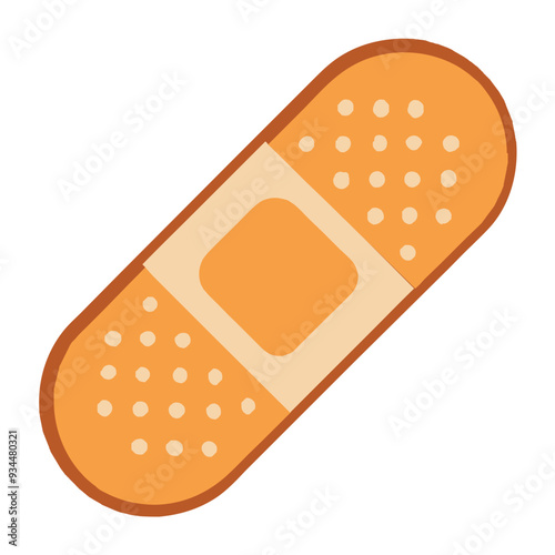 adhesive bandage on white background