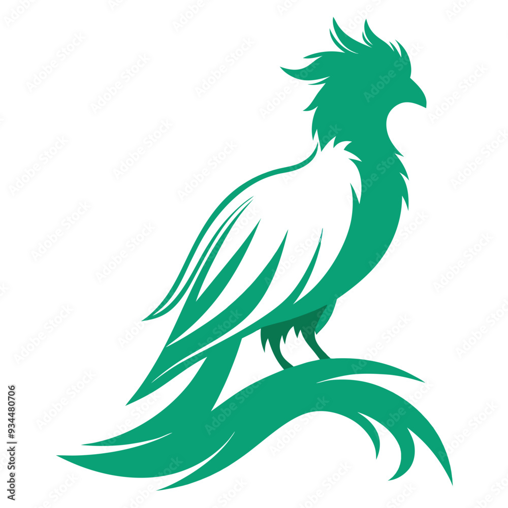 Fototapeta premium illustration of a rooster