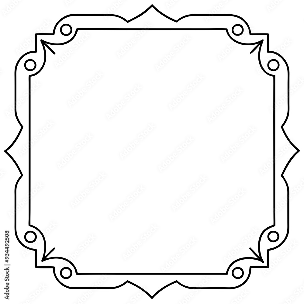 Template with corner pattern Page with place for text Template with corner pattern Page with place for text