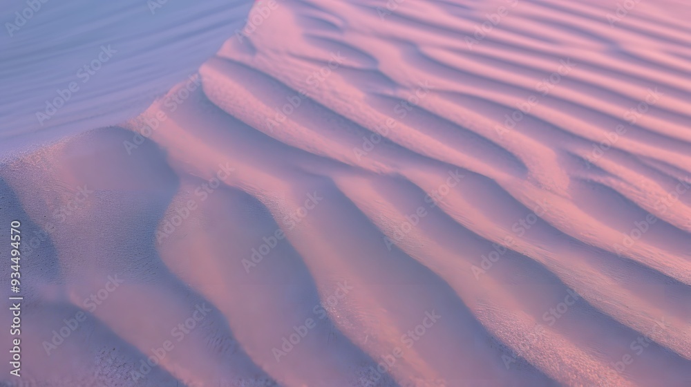 Abstract patterns on a sand dune in pastel sunrise colors AI generated illustration Abstract patterns on a sand dune in pastel sunrise colors AI generated illustration