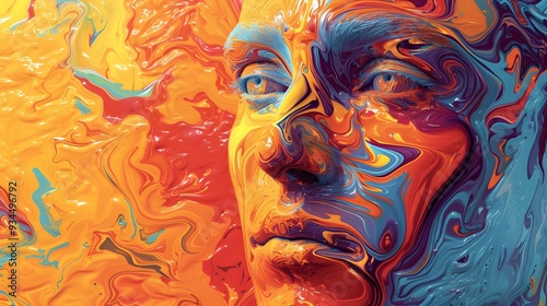 AI software generating unique appreciable art  AI generated illustration