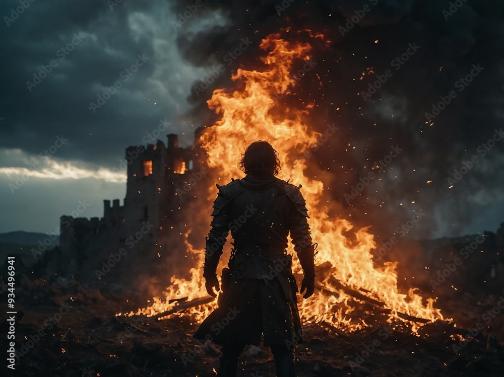 Obraz premium Last Stand in the Flames