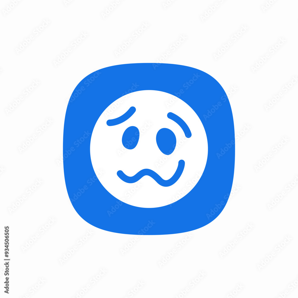 Fototapeta premium crazy mad emoji icon sign