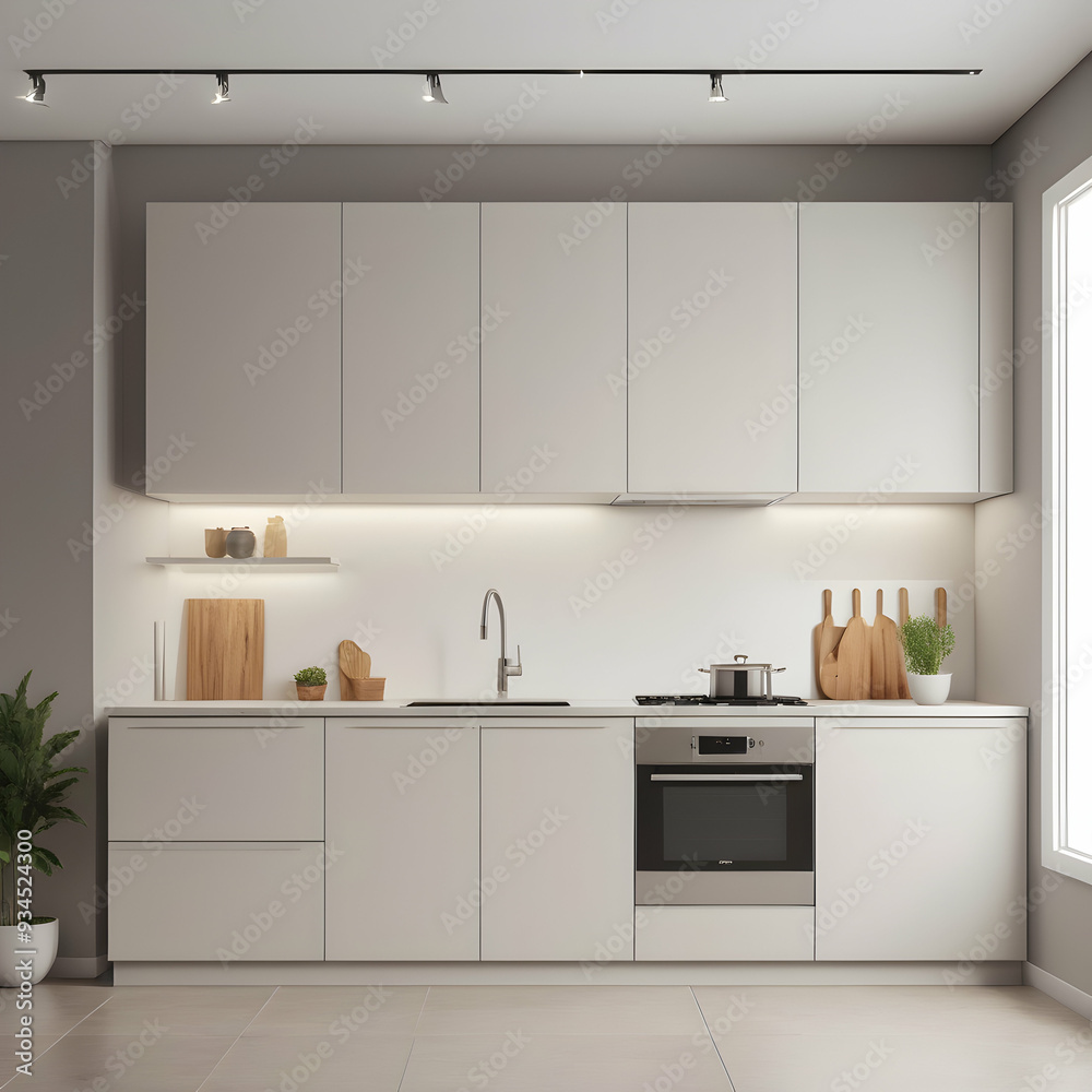 Fototapeta premium modern kitchen interior