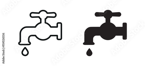 Faucet vector icon