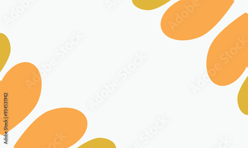 Abstract background with orange and yellow leaves illustration.