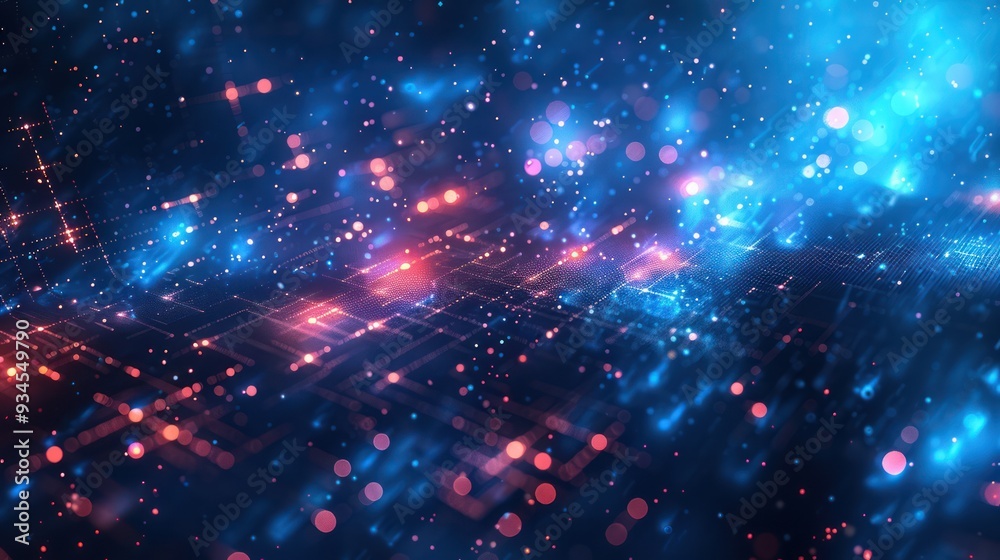 Tech Savvy: Vibrant Digital Background for AI, Data, Audio, and Graphics Tech Savvy: Vibrant Digital Background for AI, Data, Audio, and Graphics