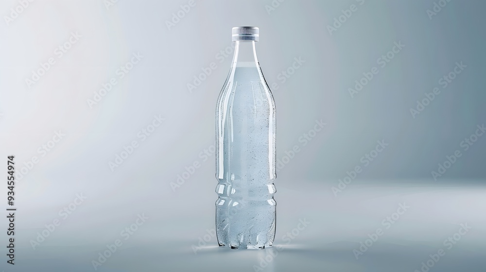 plastic water bottle isolated. plastic water bottle isolated.