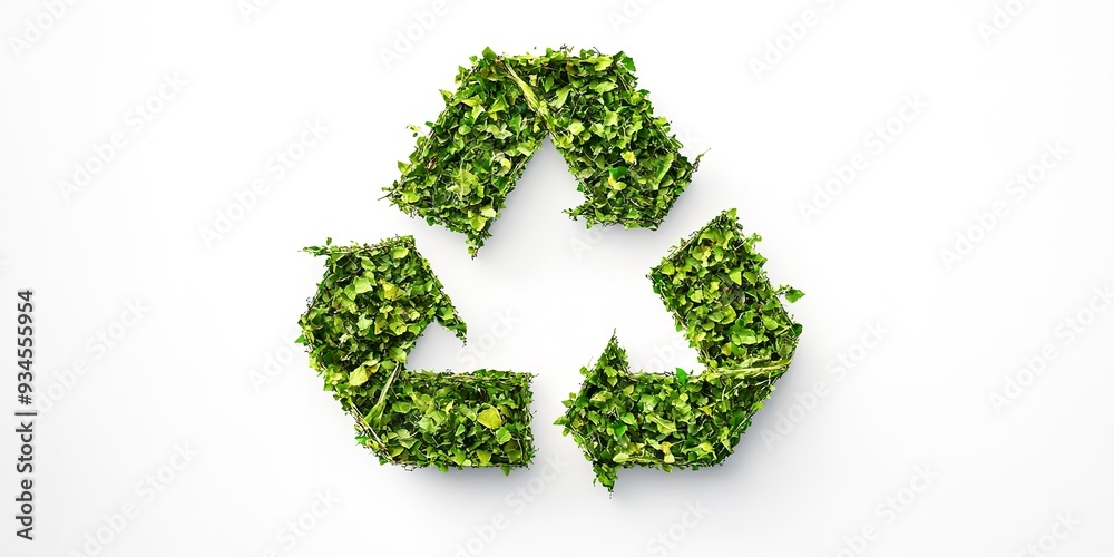 a green recycle symbol on white background a green recycle symbol on white background