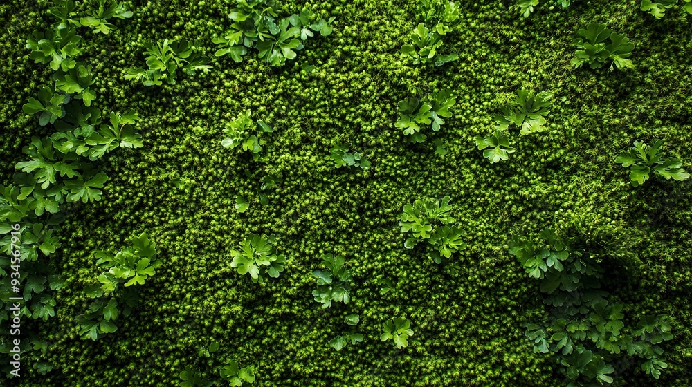 Close up green moss texture, background, wallpaper Close up green moss texture, background, wallpaper