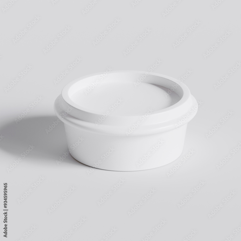 Packaging for take away container for fast food or snacks isolated on background. 3d rendering illustration Packaging for take away container for fast food or snacks isolated on background. 3d rendering illustration