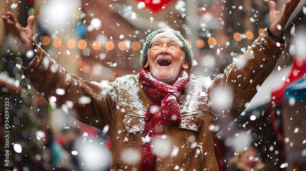 Crazy senior man having fun doing party during holidays time - Elderly people celebrating life concept. Crazy senior man having fun doing party during holidays time - Elderly people celebrating life concept.