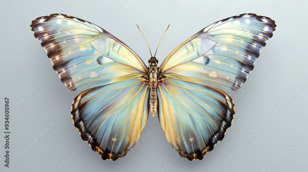 butterfly on blue background butterfly on blue background