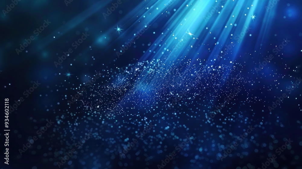 Obraz premium Abstract Blue Light Background