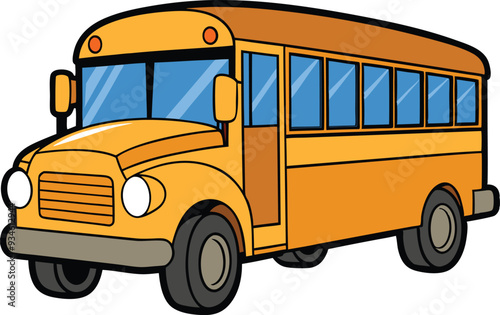 School Bus vector for back-to-school.